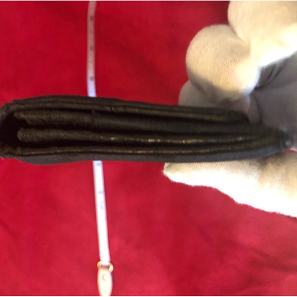 CHANEL Bifold Long Wallet Black 99’ New Travel-Line Coco Mark Nylon Leather COA - Picture 13 of 16